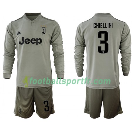 Tenue Juventus CHIELLINI 3 Enfant Exterieur 2018-2019 Maillot de Foot ML